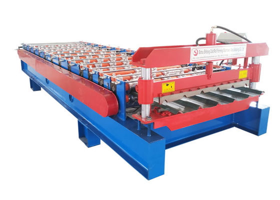 Aluminium Color Steel Roll Forming Machine , 1050 Model Roofing Sheet Making Machine